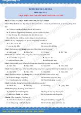 Đề thi học kì 2 Địa lí 12 - Đề số 1